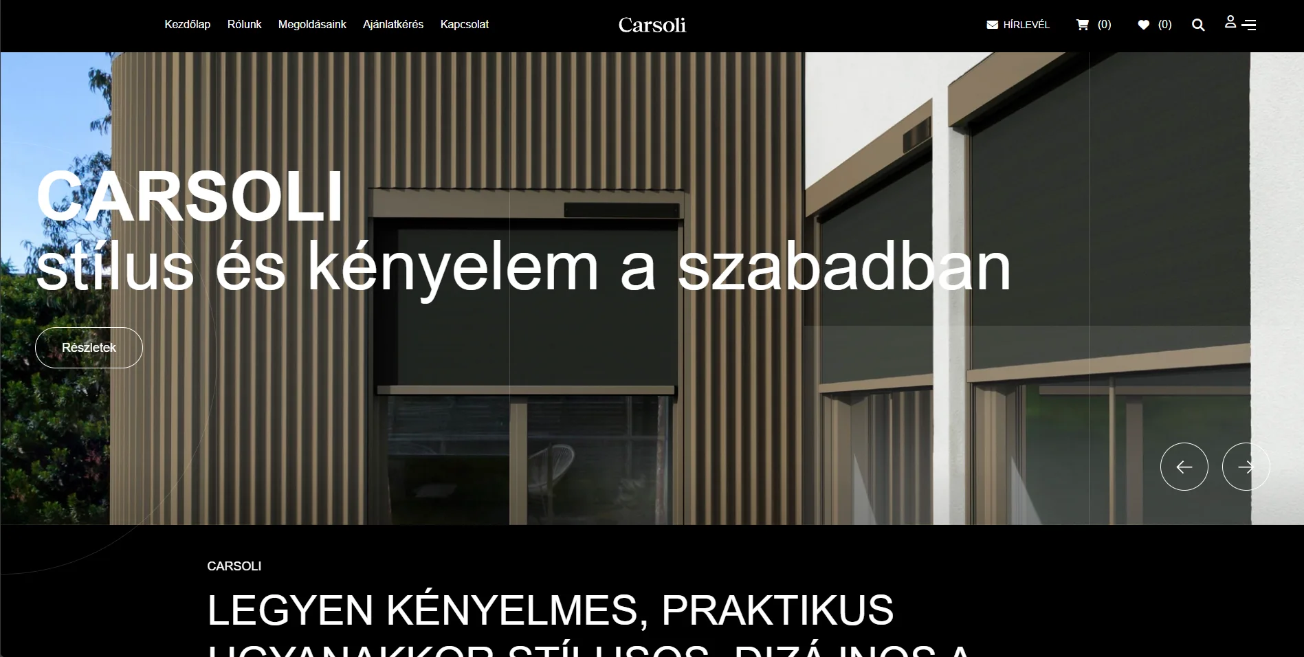 Carsoli – webshop